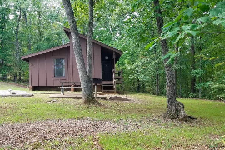 a tree in front of a house
