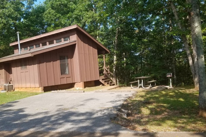 a tree in front of a house