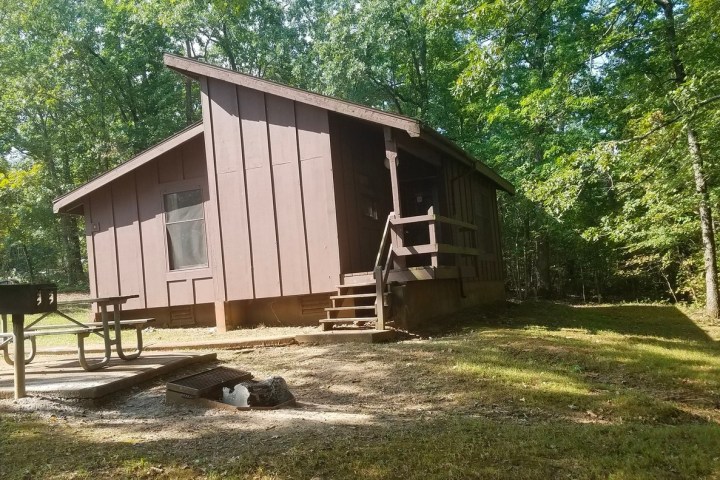 a bench in front of a house