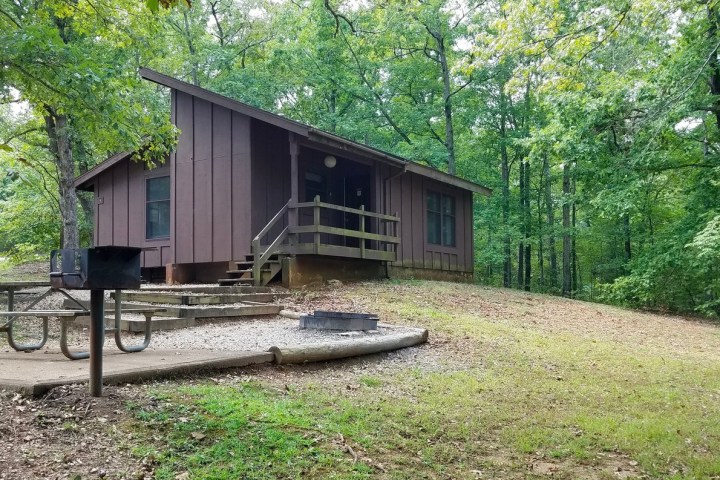 a house with trees in the back yard